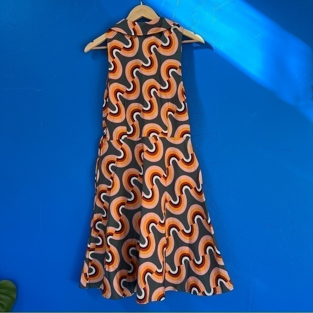 Stylish Multicolor Patterned Dress - Picture 3 of 7